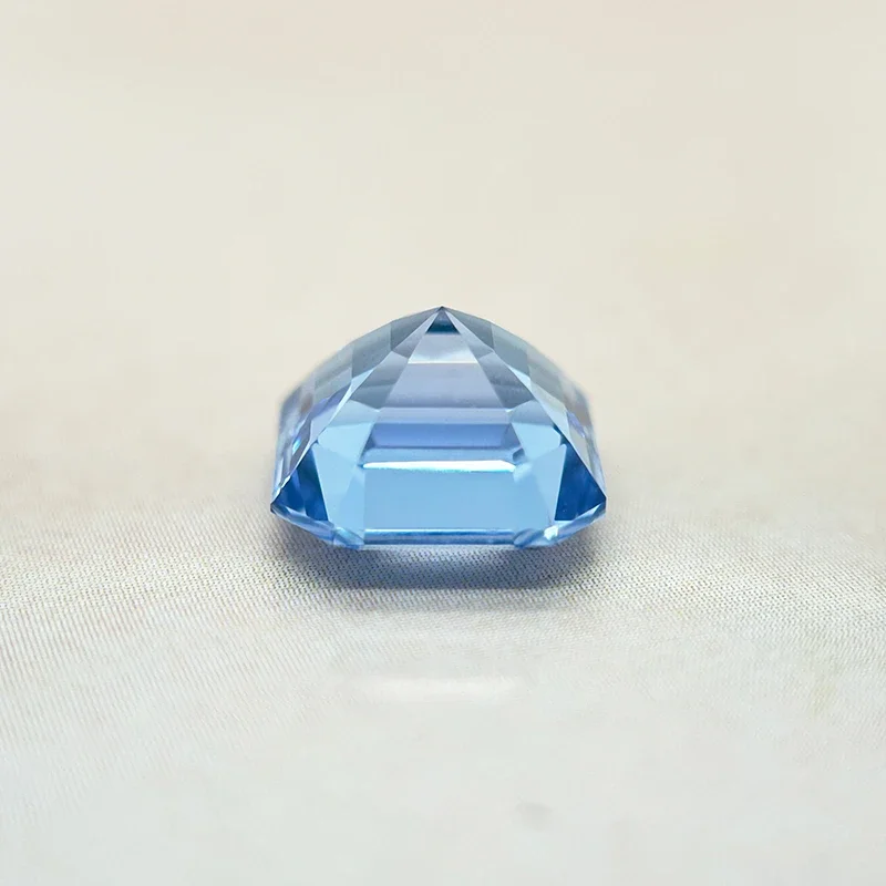 

A-горячая распродажа, выращенный в лаборатории сапфир, огранка Asscher, цвет васильчика, сделай сам, подвески, изготовление ювелирных изделий, основные материалы на выбор, сертификат AGL