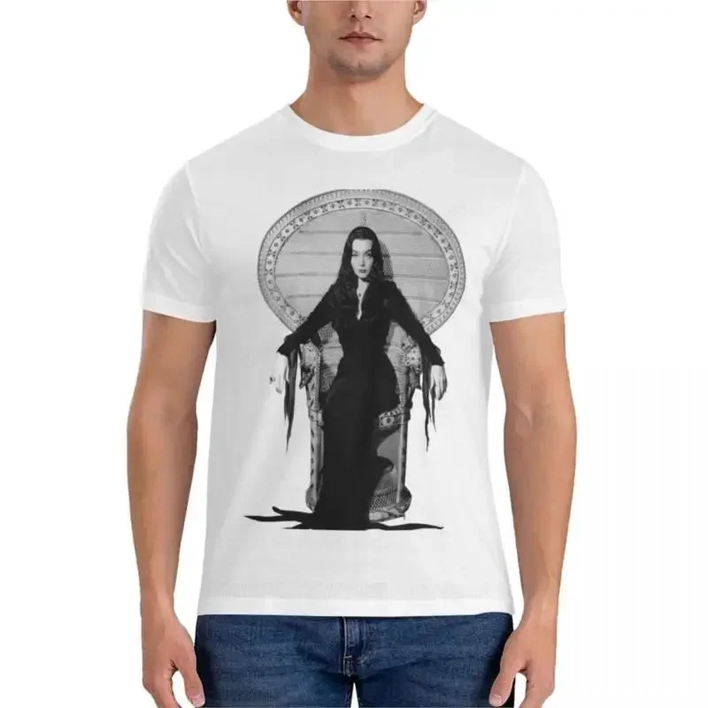 Morticia Addams Graphic Print T-Shirt Men's Sports Fan Men's 2024 Hit High Quality 100% Cotton Fashion Trend