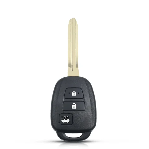 KEYYOU новый чехол для дистанционного ключа автомобиля для Toyota CAMRY Corolla Tundra Pruis с необрезанным лезвием TOY43 2/3/4 кнопки ключа