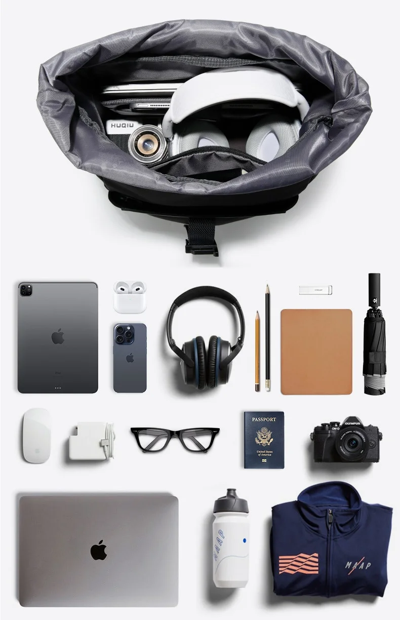 กระเป๋าเป้สะพายหลังผู้ชาย แบงเก้ ทำจากไนลอน ใส่แล็ปท็อปได้ แฟชั่นสำหรับผู้ชาย กระเป๋าเดินทางผู้ชาย กระเป๋าเป้กีฬา