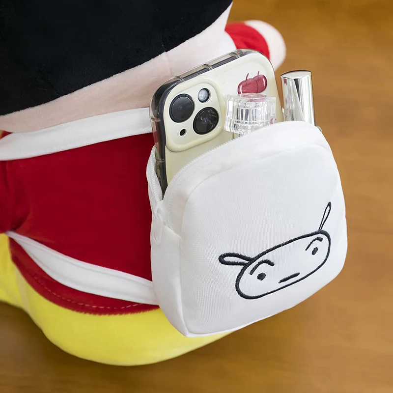Kawaii Crayon Shin Chan Plush Toy Cartoon Backpack Plush Toy Stuffed Doll Sleeping Pillow for Kids Birthday Xmas Gift for Girls