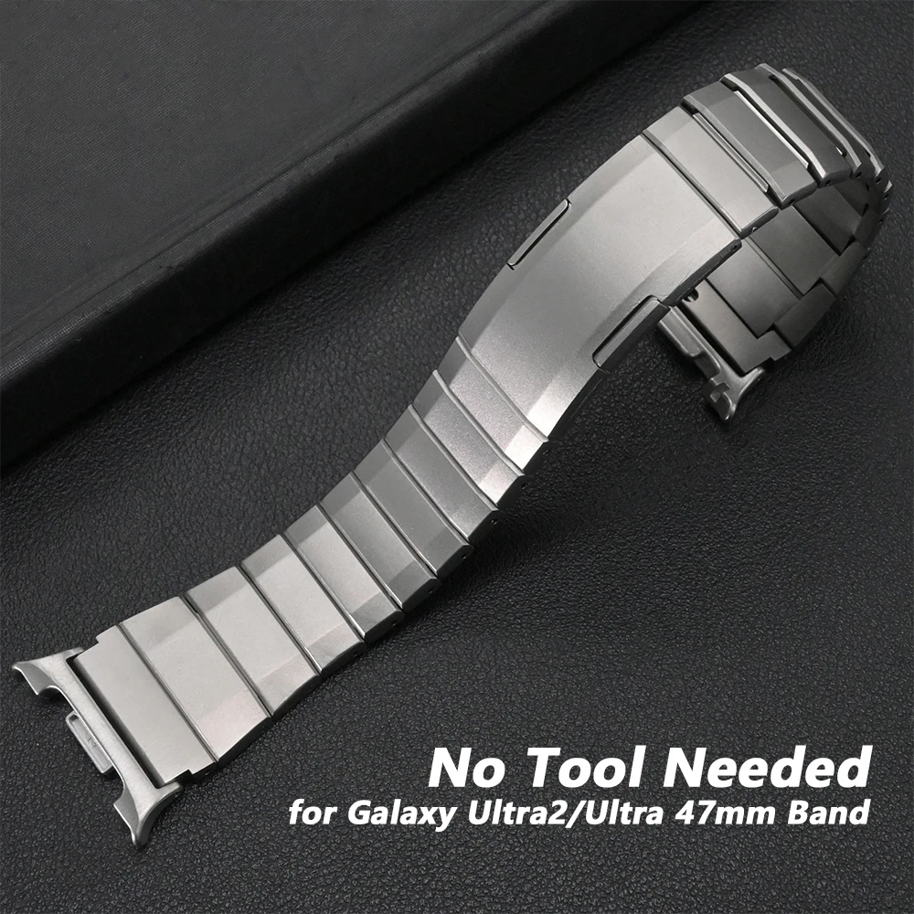 

Ремешок из нержавеющей стали для Samsung Galaxy Watch 8 44 мм 40 мм 8 Classic 46 мм Ultra 2025 Роскошный металлический ремешок для Galaxy Watch 7 6 5 4