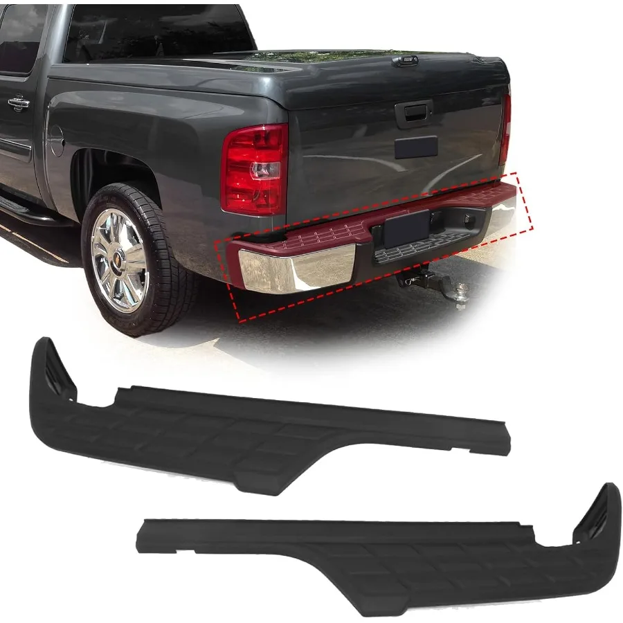 

Rear Bumper Step Pad Pair Left + Right Compatible With 20072013 Chevy Silverado GMC Sierra for Enhanced Vehicle Access and Dura