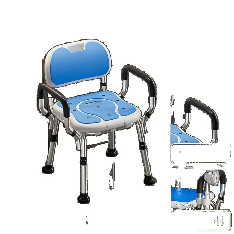 Bathing chair for the elderly toilet seat shower the elderly bathroom stool pregnant women folding non-slip stool
