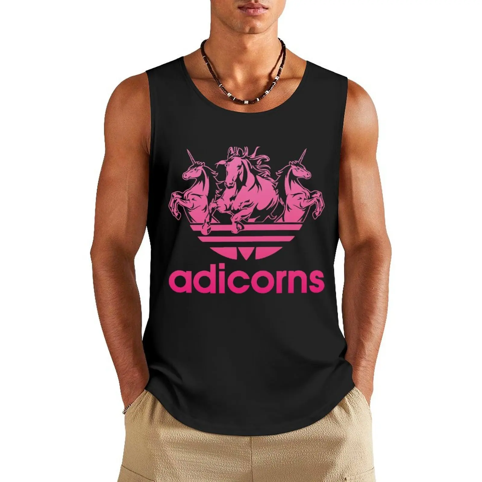 

Adicorns! (V2) - Unicorn Lover Urban Style Tank Top T-shirts men Gym man bodybuilding men gym clothing