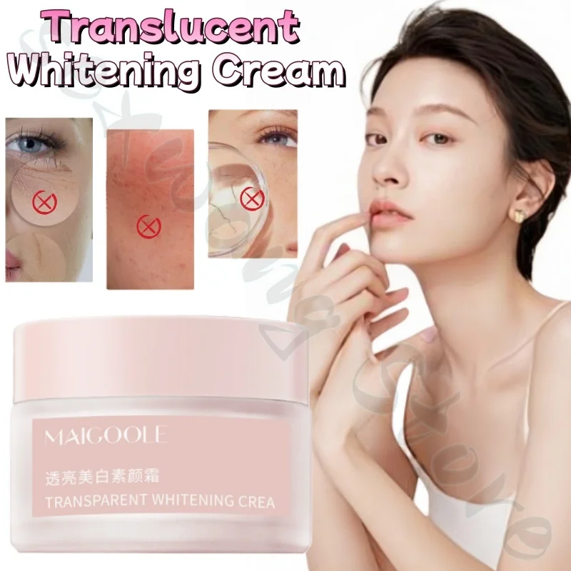 Translucent makeup cream 50g is light and naturally brightens to improve dull and rough skin. It can be used all over the body.