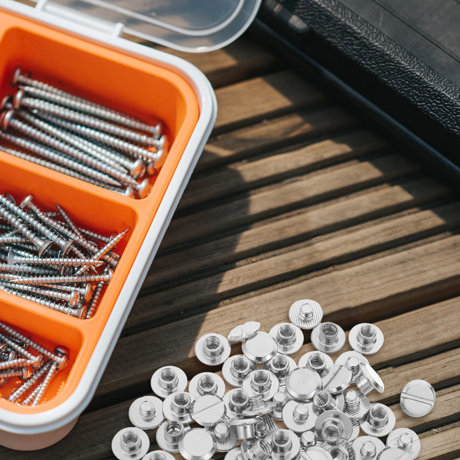 

100pcs Metal Book Binding Screws Steel Rivets Strong Fastening Snap Rivets For Scrapbook Photo Album Ledger Replacement