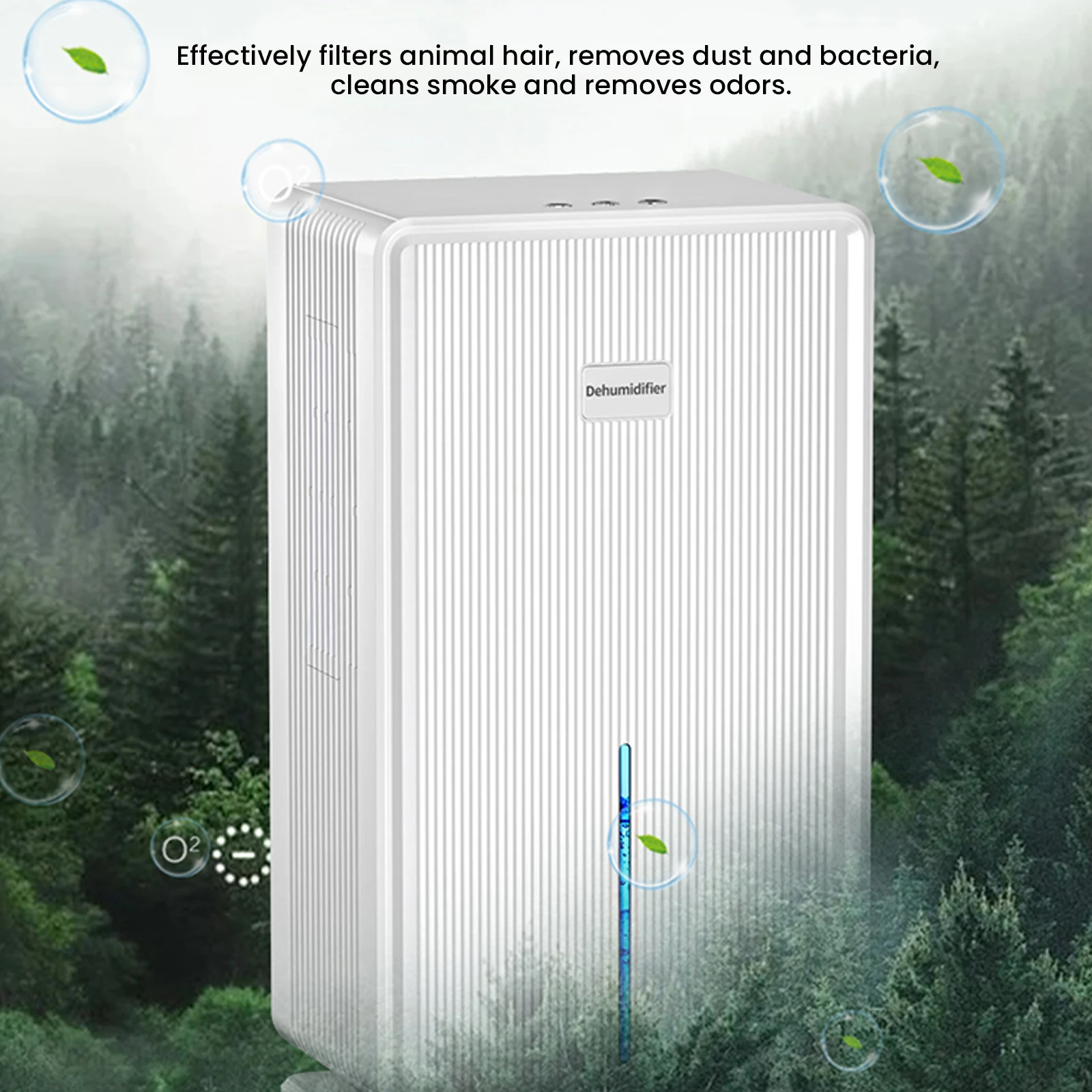 Бытовой осушитель 3 л для домов на колесах, спальни, ванной комнаты с функцией автоматического отключения и красочным зеркальным освещением, очиститель воздуха