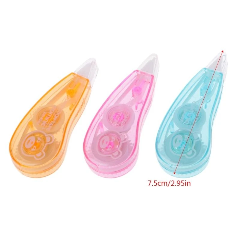 090F Simple Correction Tape Portable Correction Rollers White Out Correction Tape Tear Resistant School Supplies