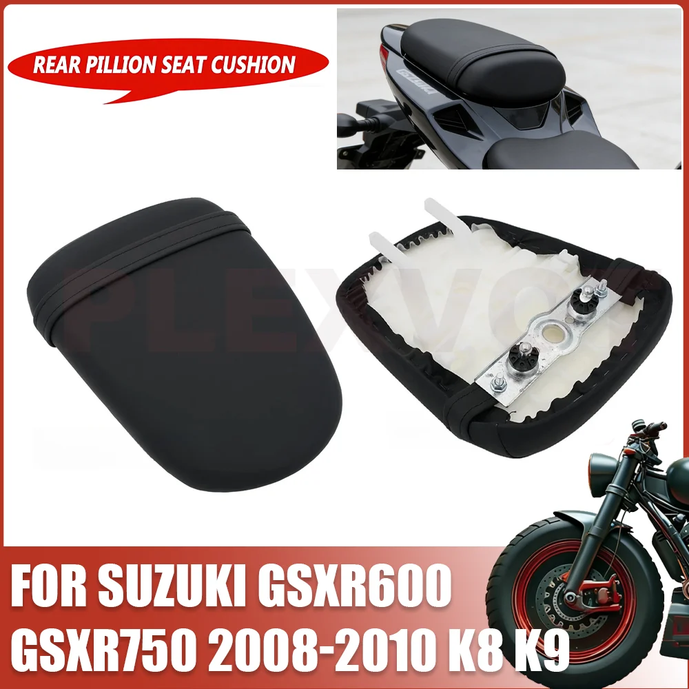 

For SUZUKI GSXR 600 750 GSXR600 GSXR750 2008 2009 2010 K8 K9 Motorcycle Rear Pillion Passenger Seat Cushion Accessories