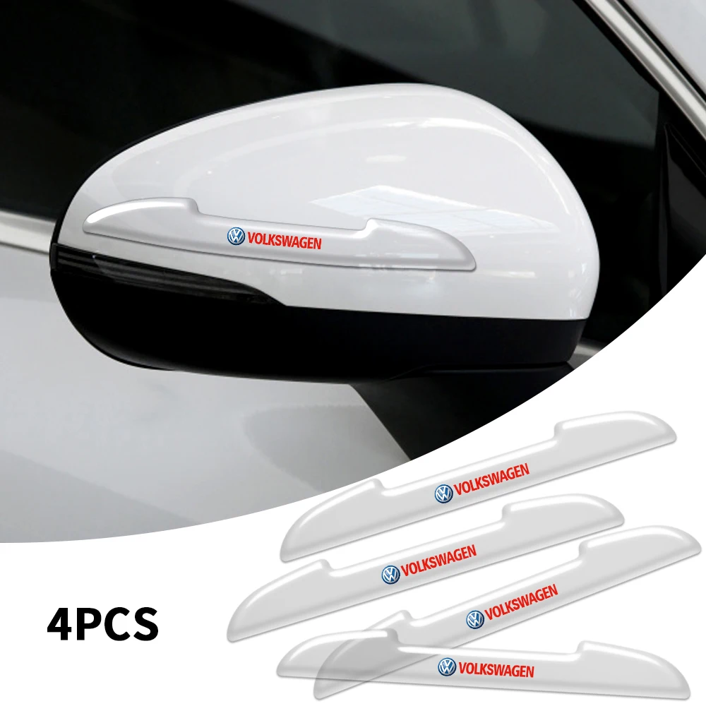 4pcs Transparent door anti-collision strip car accessories For VW Golf 7 MK7 Golf 6 MK6 Tiguan Polo CC Jetta Tiguan Arteon