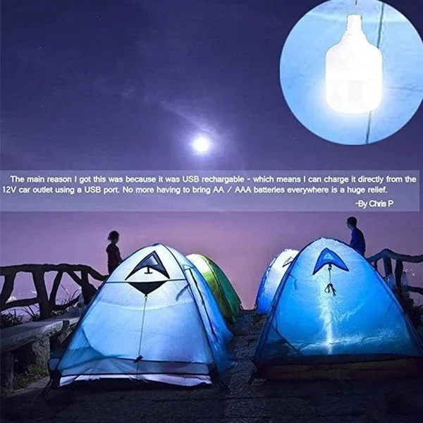 USB Rechargeable  Emergency Lights House Outdoor Portable Lanterns 200W Emergency Lamp Bulb Battery Lantern BBQ Camping Light