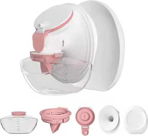 M9 Full Set Breast Replacement Part for Momcozy Upgraded Mobile Flow | Upgraded M9, 24mm Flange, Red Valve, Red Diaphragm