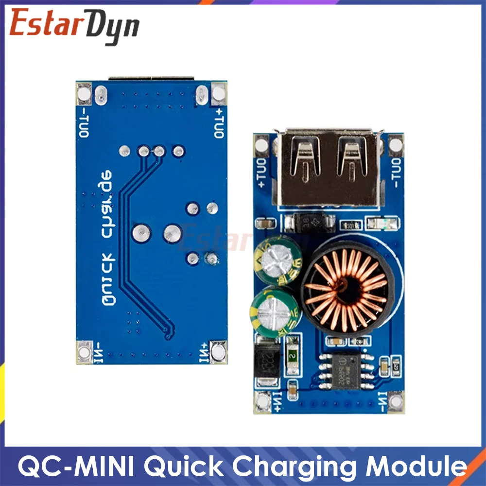 QC3.0 Quick Charge Module 24W DC 6-32V to 5V/9V/12V USB Step-Down Power Board, for Car Phone Fast Charging Android iPhone