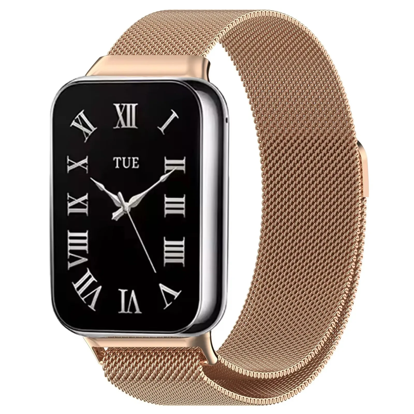 Milanese Loop Strap for Redmi Watch 4 Metal Magnetic Bracelet Smart Watchband Belt for Xiaomi Mi Band 9 Pro/Mi Band 8 Pro Correa