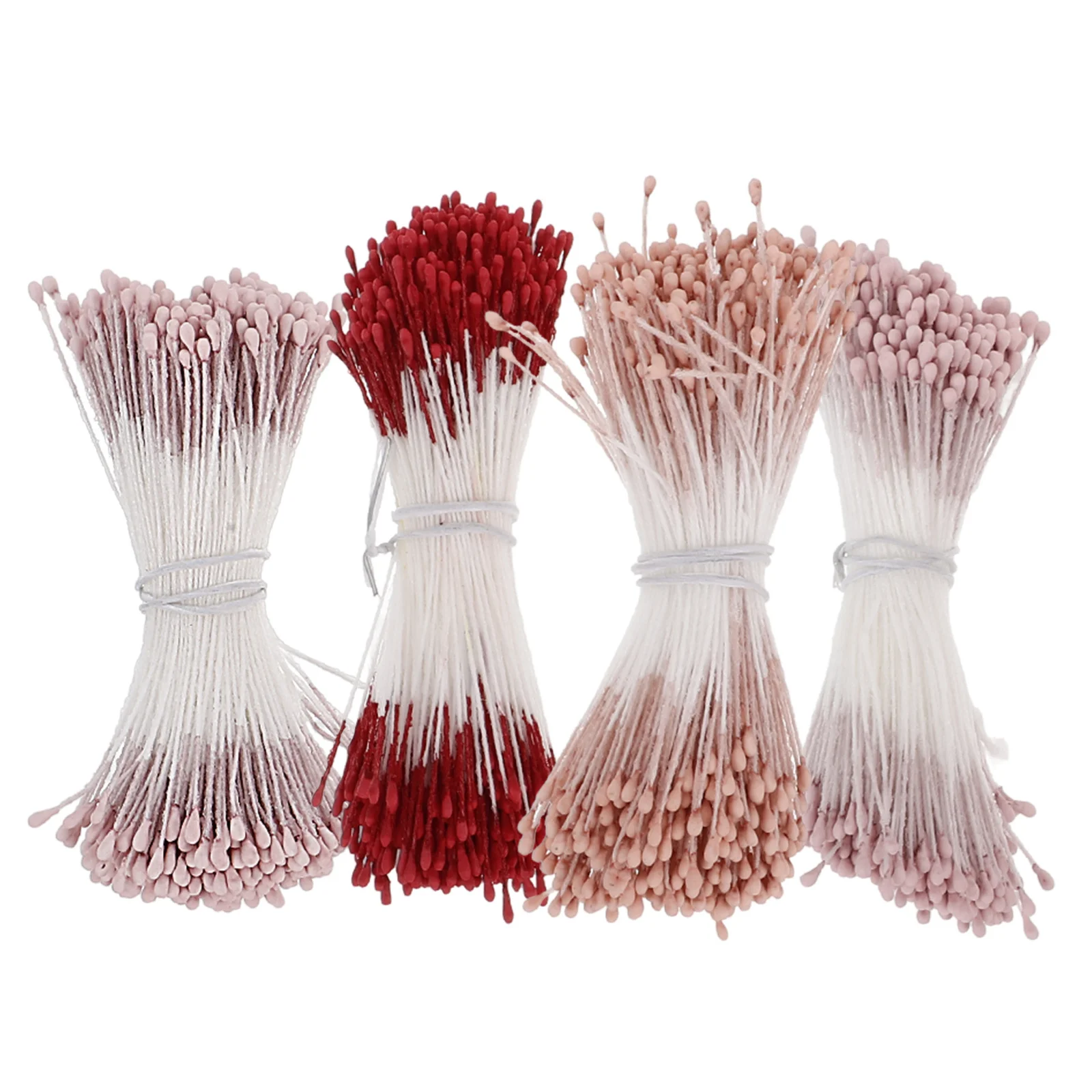 

4pcs Artificial Core Materials For Diy Flower Making Handcraft Supplies Realistic Floral Decoration Simulation Flower Buds