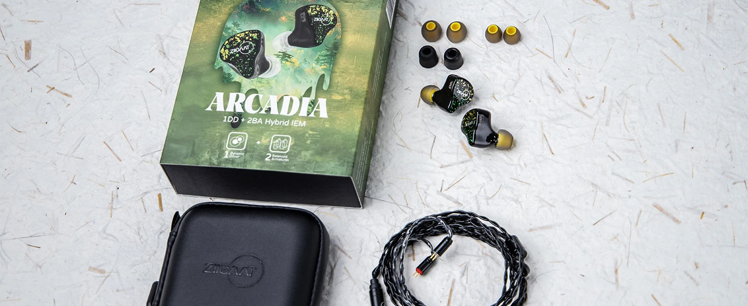 Linsoul ZiiGaat x HBB Arcadia 1DD + 2BA controladores híbridos IEM