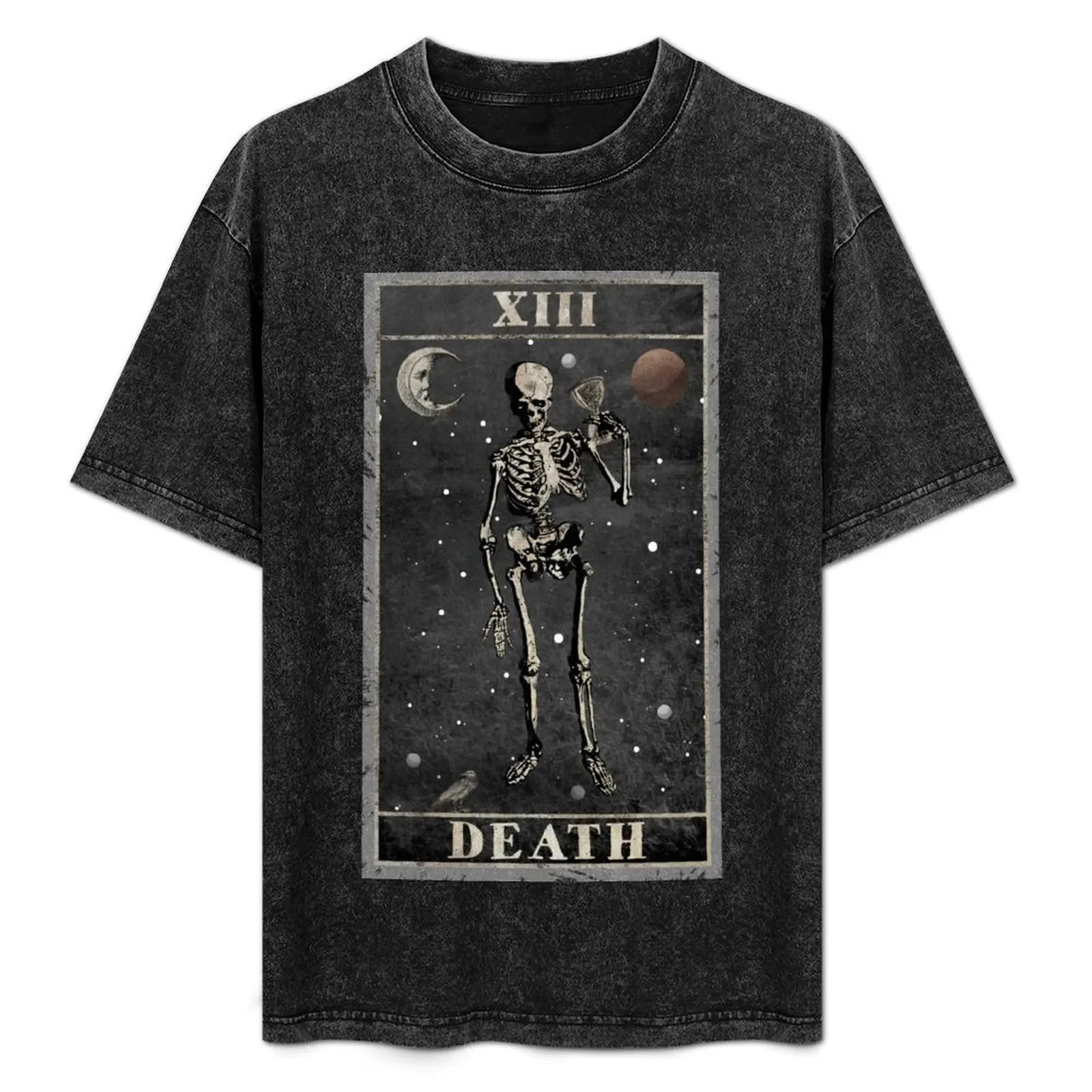 

Gothic Retro Vintage Death Tarot Card 2 T-Shirt vintage blanks summer shirt heavyweights fruit of the loom mens t shirts
