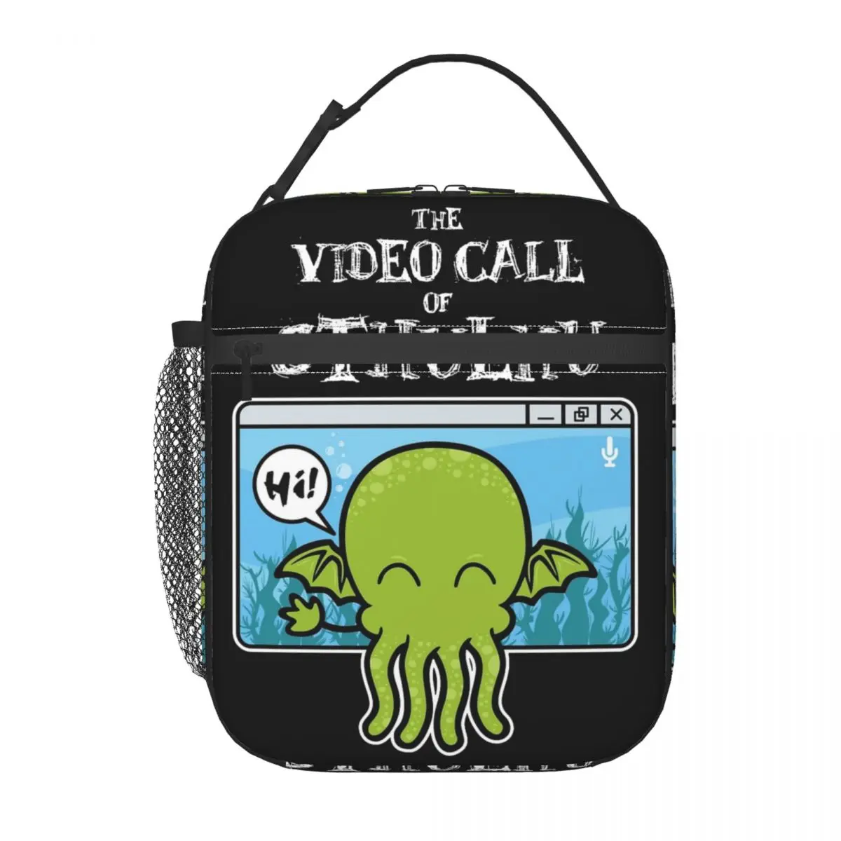 The Call Of Cthulhu Green Octopus Product Insulated Lunch Bags For Travel Food Storage Bag Portable Cooler Thermal Bento Box