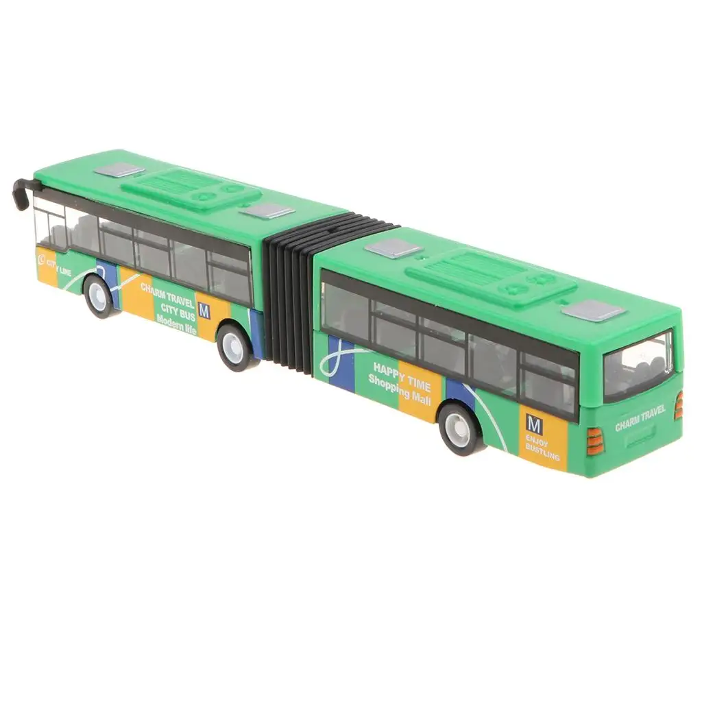 Alloy Electric Tram Bus Diecast Pull Back Vehicle Kids Play Toy for Bedroom Table Decor