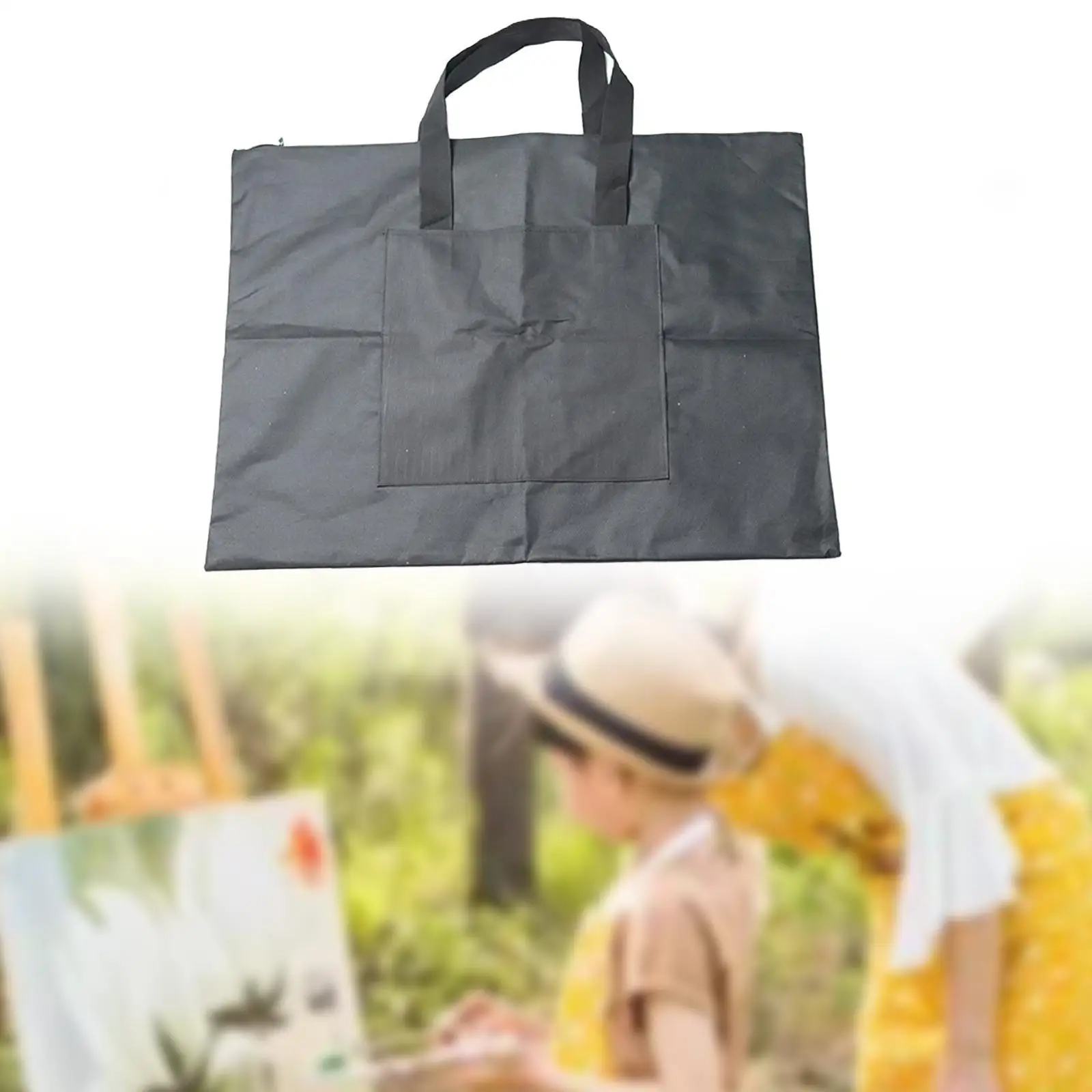 Art Portfolio Bag Sketch Bag Bulletin Board Holder Zippered Poster Storage Bag Draw Board Bag for Posters Organization Paints
