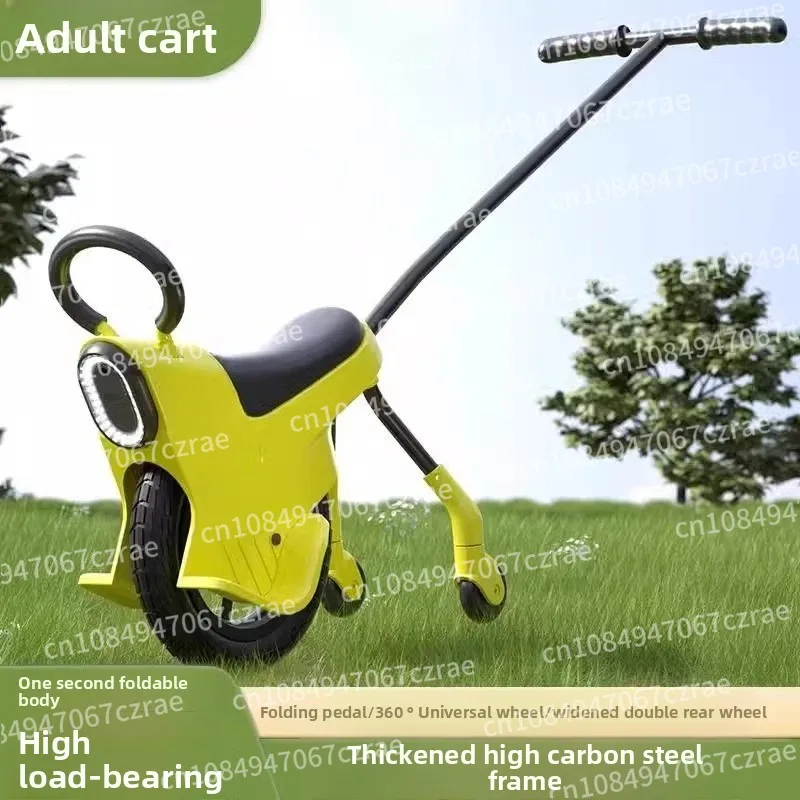 Monocykl z pomocniczą taczką