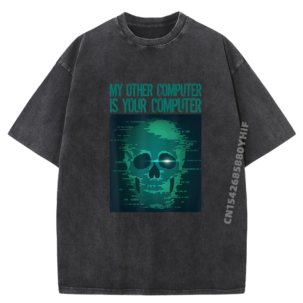 

Funny Hacker Penetration Tester Cyber Security Graphic Tees Free Shipping Clothes Casual Streetwear Men Washed Camiseta