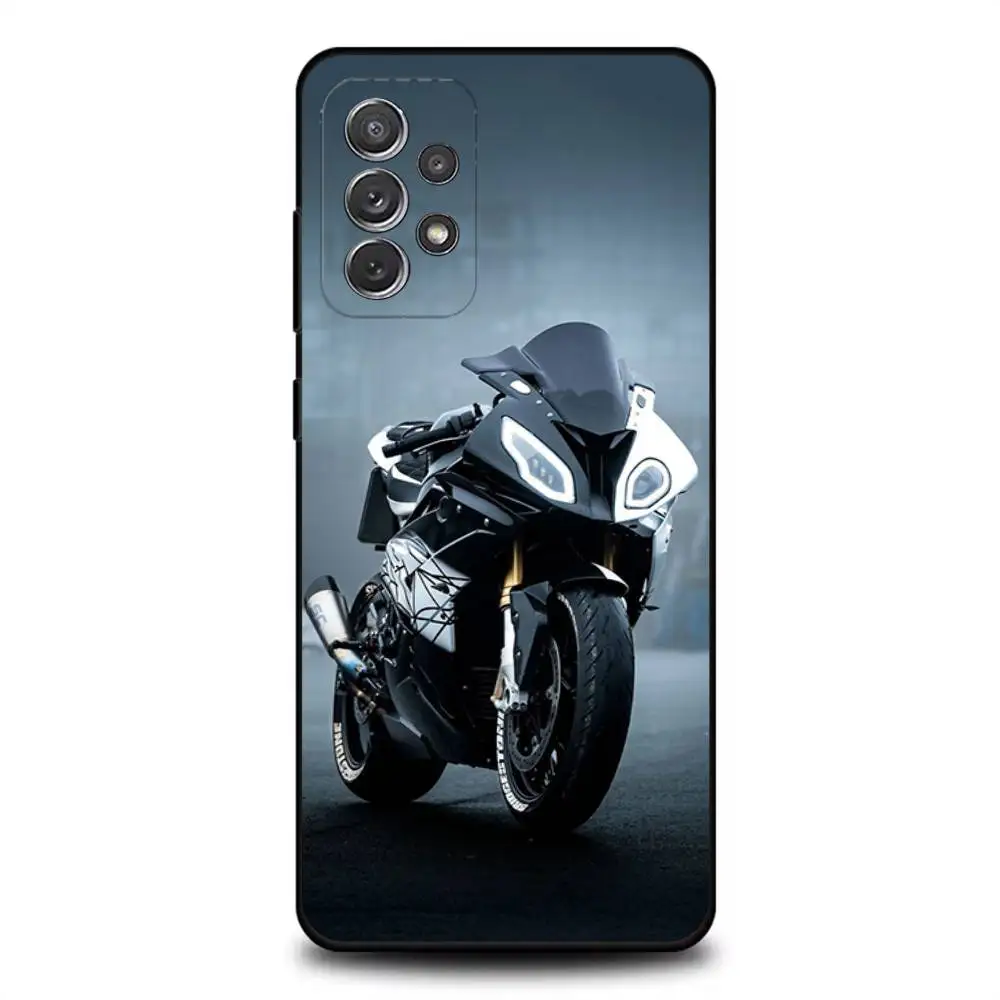 حافظة هاتف R1250R S1000RR لهاتف سامسونج S 25,24,23,22,30,21,10,9,Ultra,Plus,Lite,FE,4,5G حافظة ناعمة سوداء