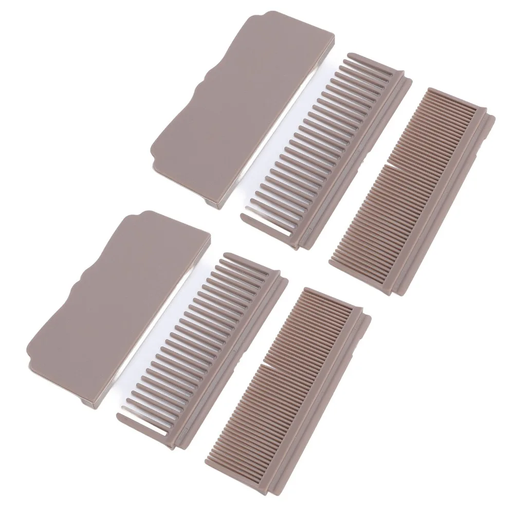 Nylon + Carbon Fiber Flat Iron Comb Attachment Lightweight Design Portable Design Hair Straightener Comb Quick Styling Universal