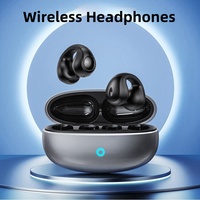 TWS Wireless Headphones Bluetooth 5.4 Earphones Earclip Earbuds with Mic Touch Control HD Voice Sports Waterproof HiFi Headset