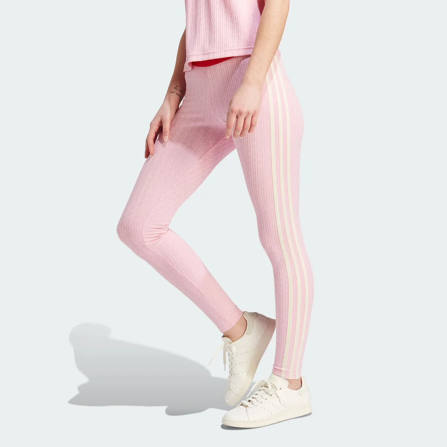 

Женские узкие спортивные длинные брюки Adidas Originals LEGGINGS KNIT IK7848