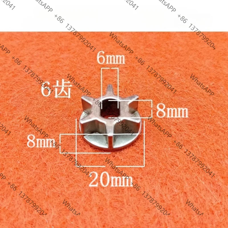 6‑Tooth Chainsaw Sprocket For 6‑Inch 8‑Inch Single‑Hand Chain Saw Replacement Parts