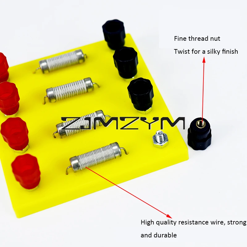 Fester Widerstand 5/10/15Ohm Mess position Widerstand physikalische elektrische Schaltung experimentelle Ausrüstung Lehrmittel