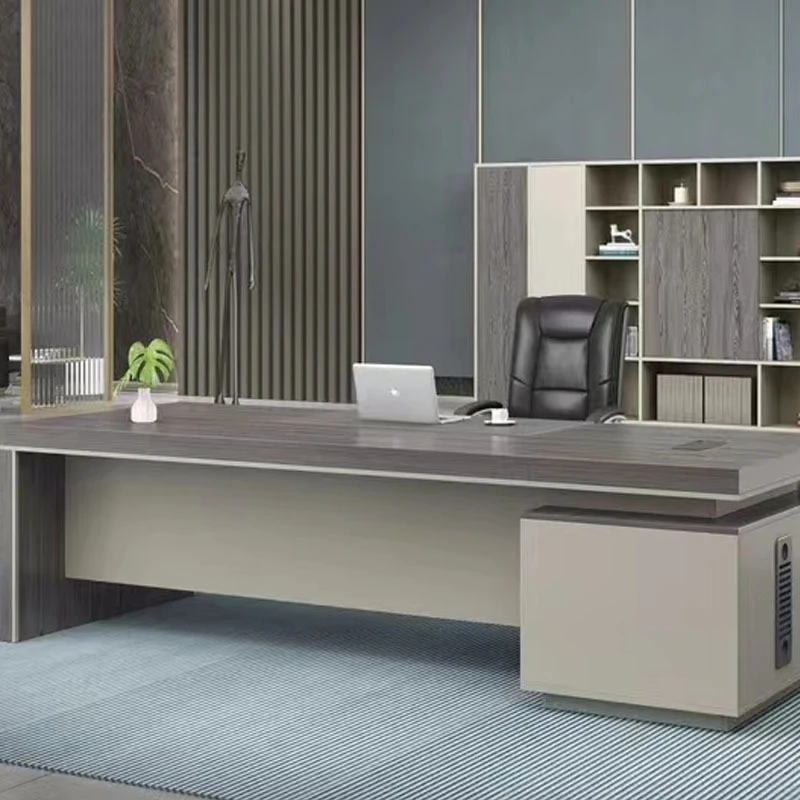 

Melamine board type unpainted desk office boss table