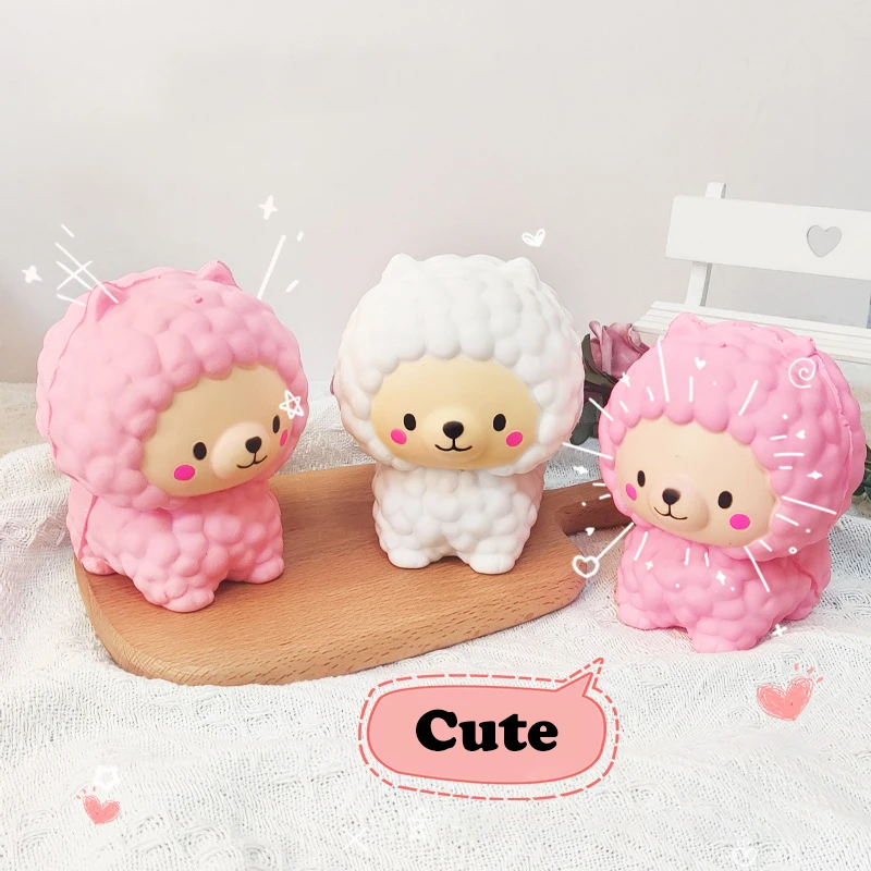 Nieuwe Creatieve Cartoon Leuke Schapen Zachte Pinch Squeeze Speelgoed Grappige Trage Rebound Kids Stress Relief Speelgoed Kinderen Ontluchting Speelgoed Geschenken