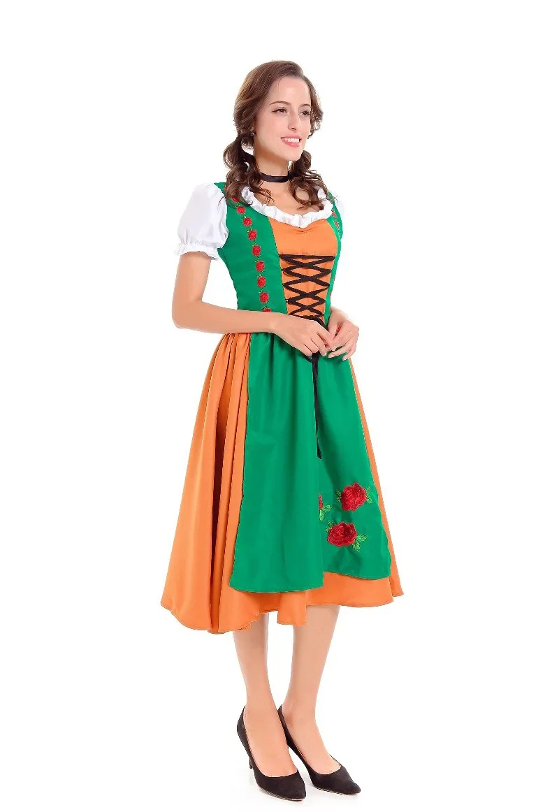 Traditional German Beer Costume Sexy Oktoberfest Festival Carnival Party Fancy Dress Man Women Beer Festival