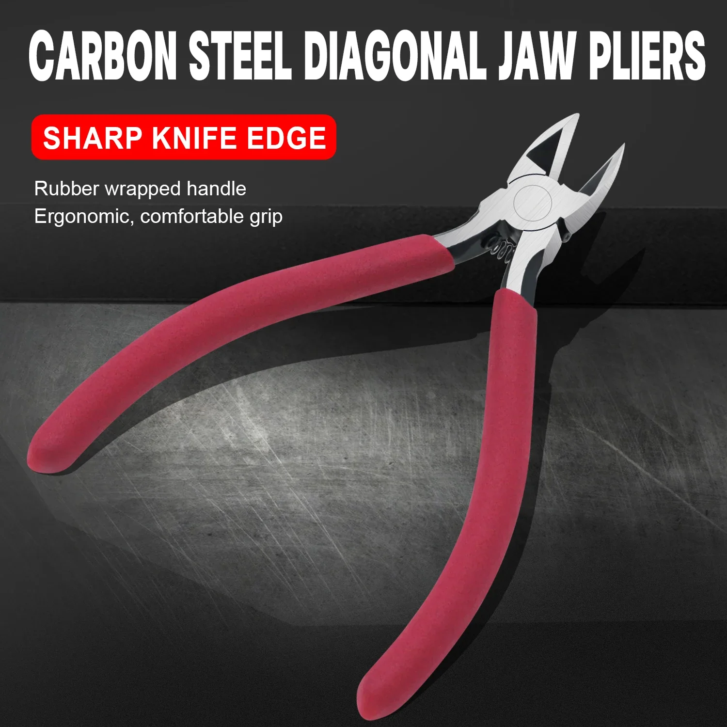 TINSOL 1pc Universal Diagonal Pliers Carbon Steel Electrical Wire Cable Cutters Cutting Side Snips Flush Nipper Hand Tools