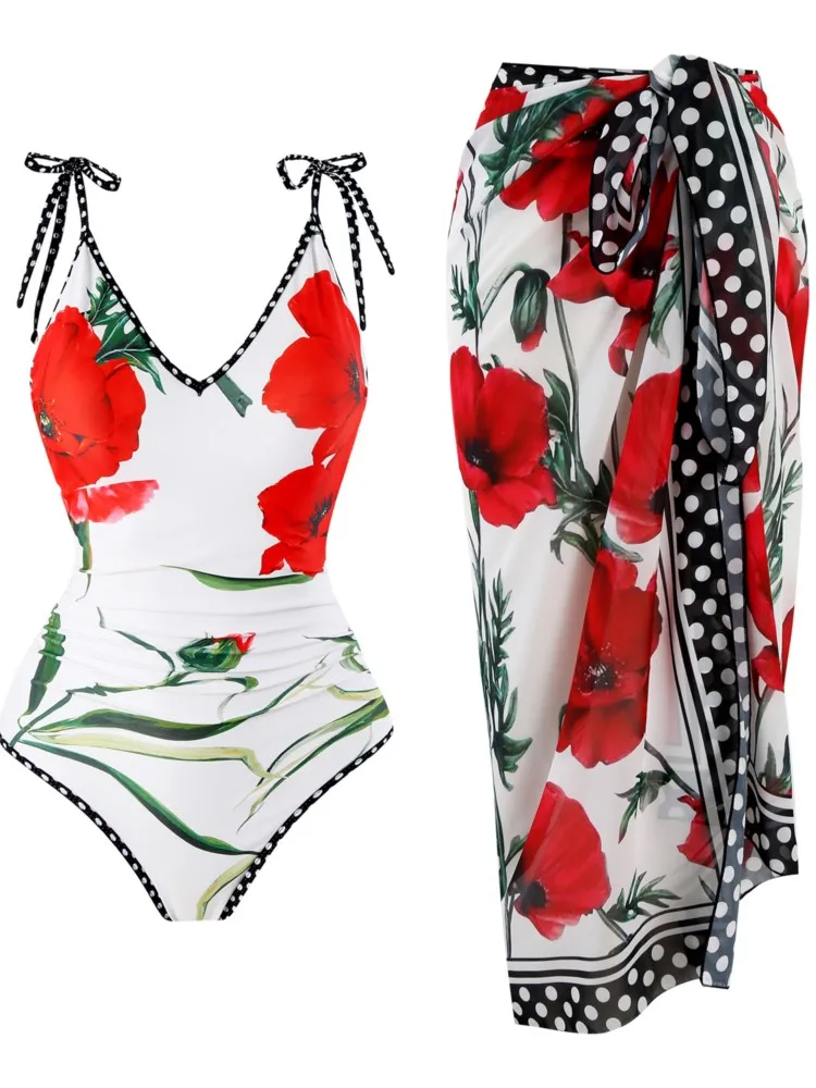 

Vintage Women Swimwear One Piece Swimsuit Luxury Bikini Backless Beach Dress Designer Bathing Suit Summer Surf Wear Beachwear