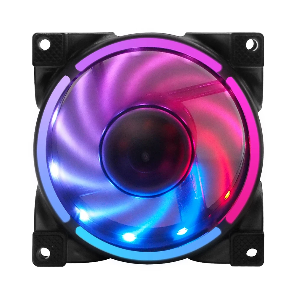 80mm PCコンピューターケースファン 超静音LED冷却ファン 低騒音 4ピンPWM 5V 3ピンARGB AURA SYNC CPUクーラーファン ラジエーター