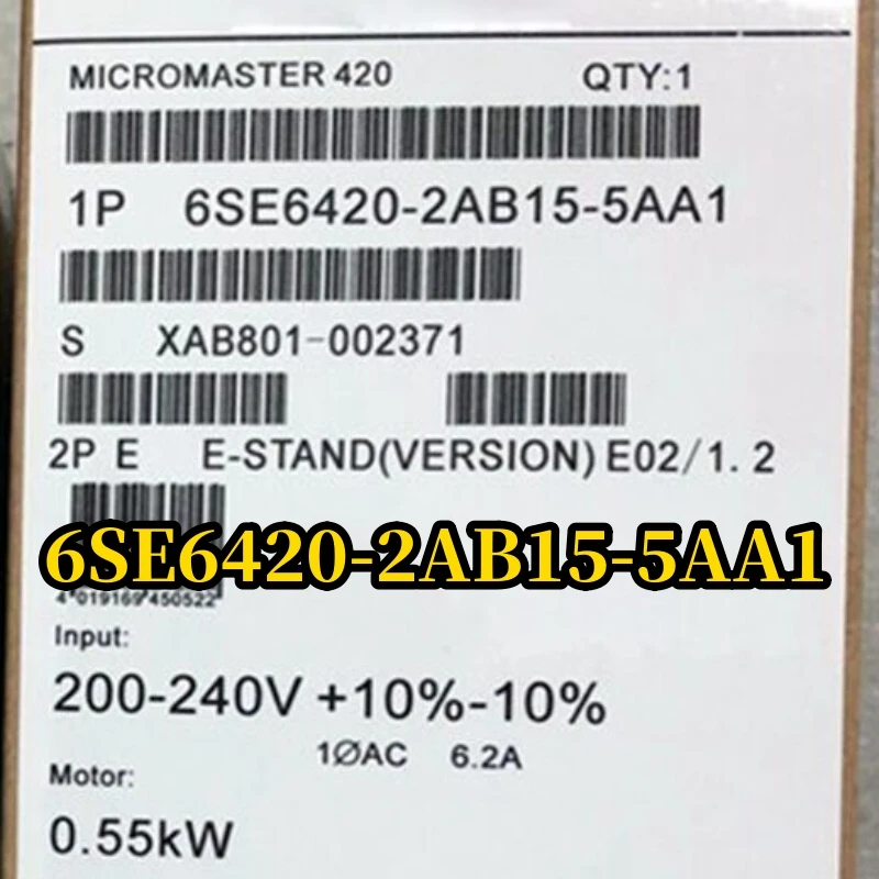 

New 420 installed with Class A filter 6SE6420-2AB15-5AA1 6SE6 420-2AB15-5AA1 6SE64 20-2AB15-5AA1 One-year warranty Fast delivery