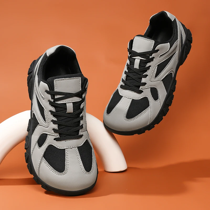 Couple Large Size Mesh Trainers Spring Summer, Non-slip Durable Outdoor Hiking Trend All-match Casual Sneakers