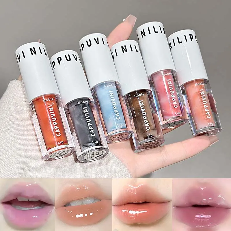 カプチーニ サンドアイス ダブルカラー リップグレイズ モイスチャライザー スムース プランプ リップス 簡単塗布 色彩強化 リップグロス リップスティック