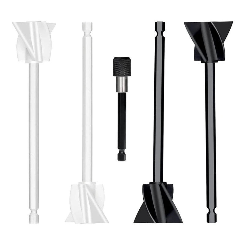 

Resin Mixer Paddles For Drill, 4Pcs Reusable Paint Mixer Drill With 1Pcs Drill Extender, For Mixing Silicone Epoxy Resin