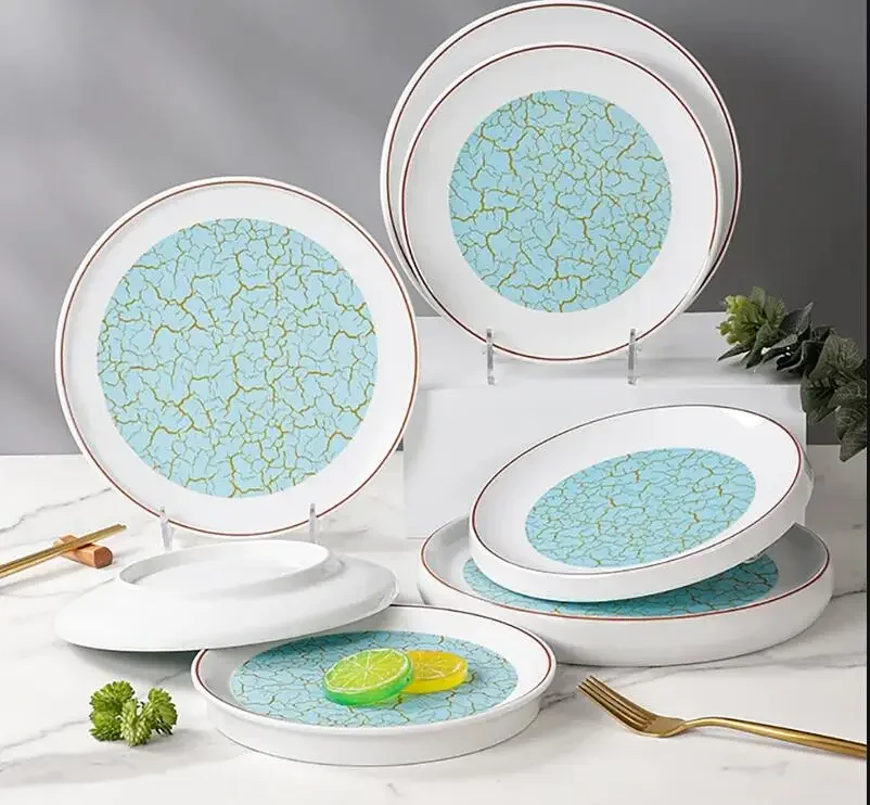 

Пищевая меламиновая тарелка, отель, ресторан, стейк для гурманов, десертный торт, скандинавская домашняя кухня, пластиковая посуда