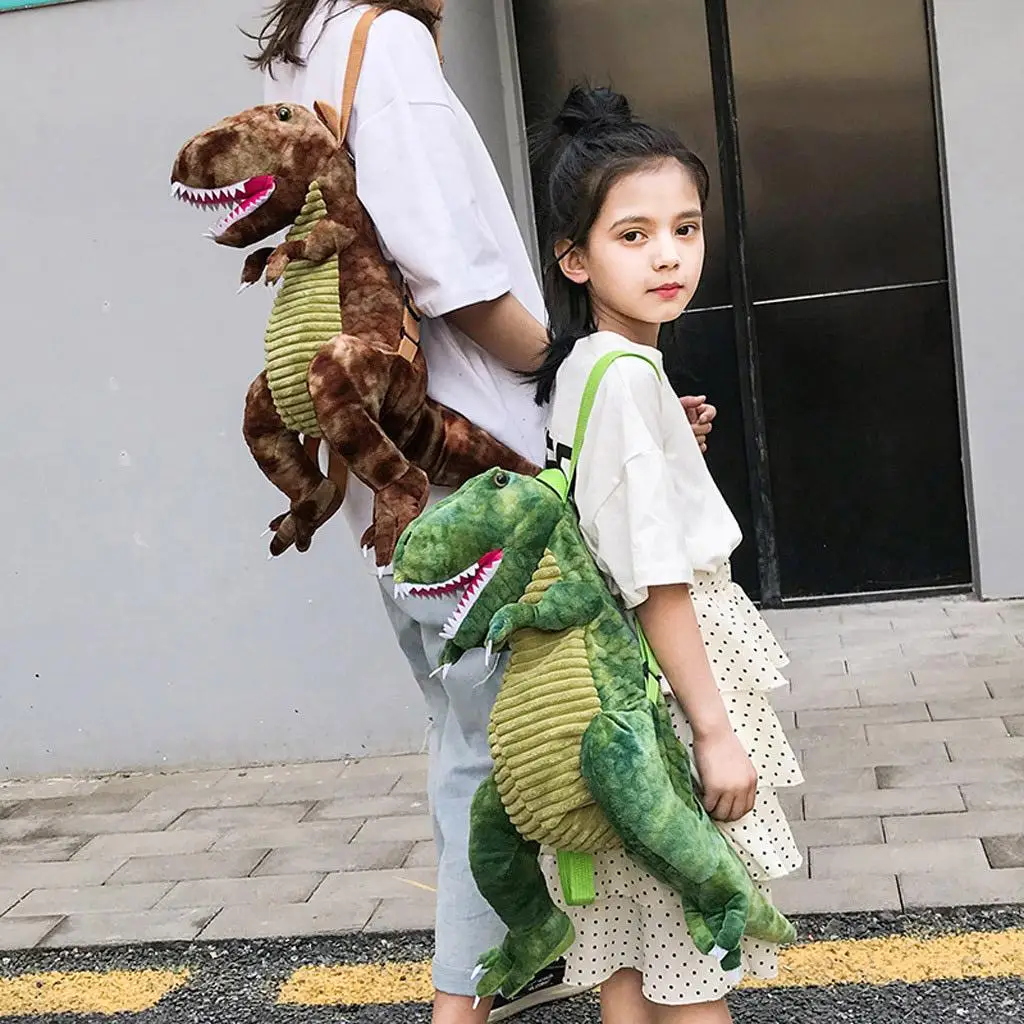 Dinosaur Plush Doll Dinosaur-Shape Backpack Bags Anti-lost Bag Travel Bag