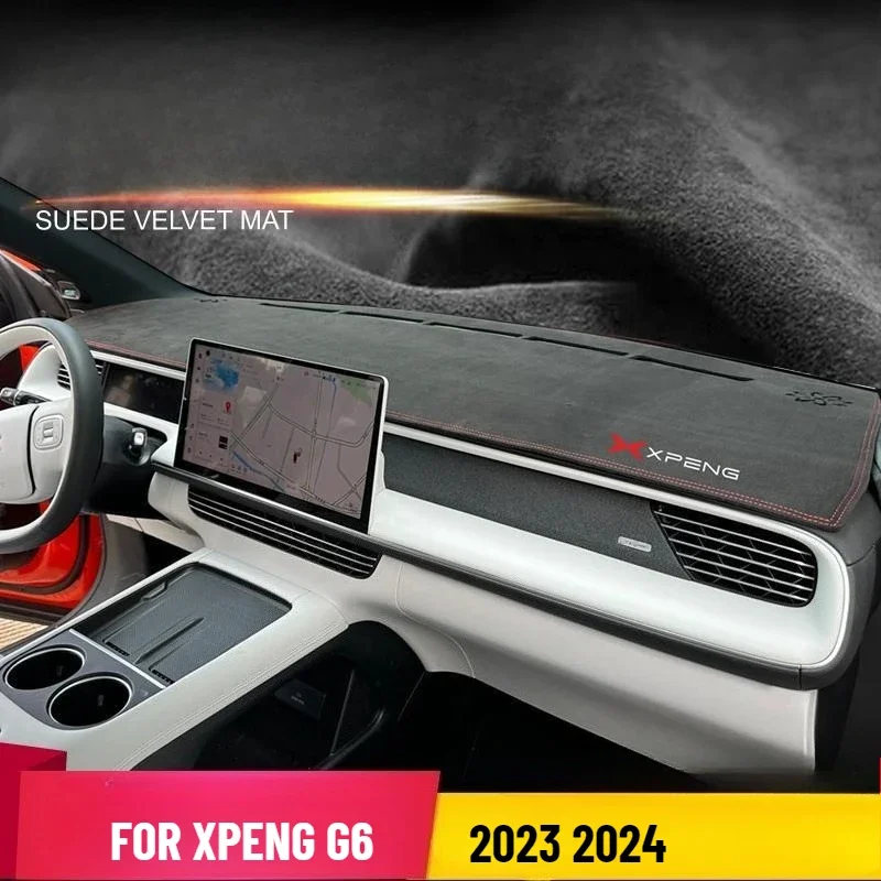 

For XPENG G6 2023 2024 Car Sun Protection Mat Central Control Instrument Panel Anti-Dirty Mat Light-Proof Mat Car Accessories