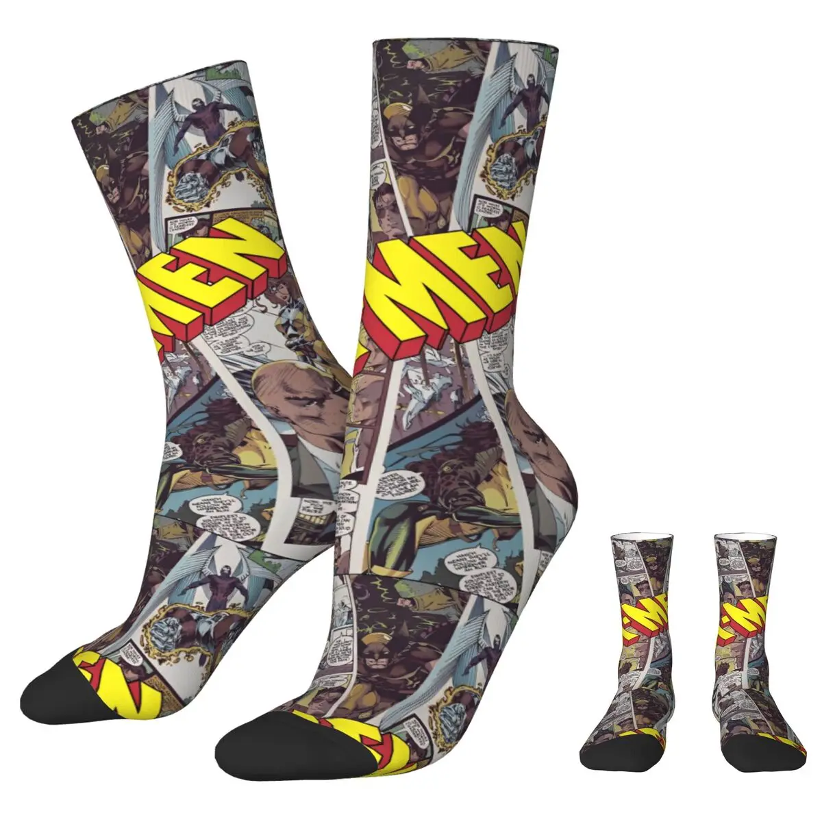 X-Men Wolverine Socks Men Women Funny Happy Xmen Group Socks High Quality Spring Summer Autumn Winter Socks Gifts