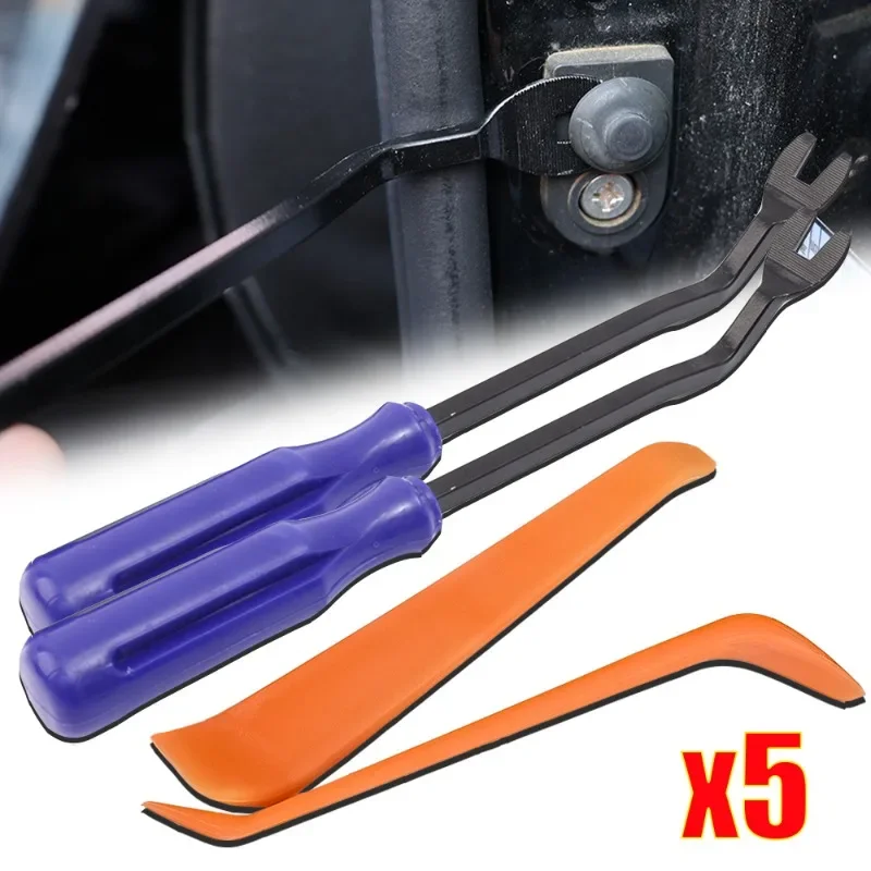 Car Plastic Pry Bar Hand-held Disassembly Screwdriver Automotive Audio Disassembly Tool Car Clip Panel Trim Dismantlers Crowbar