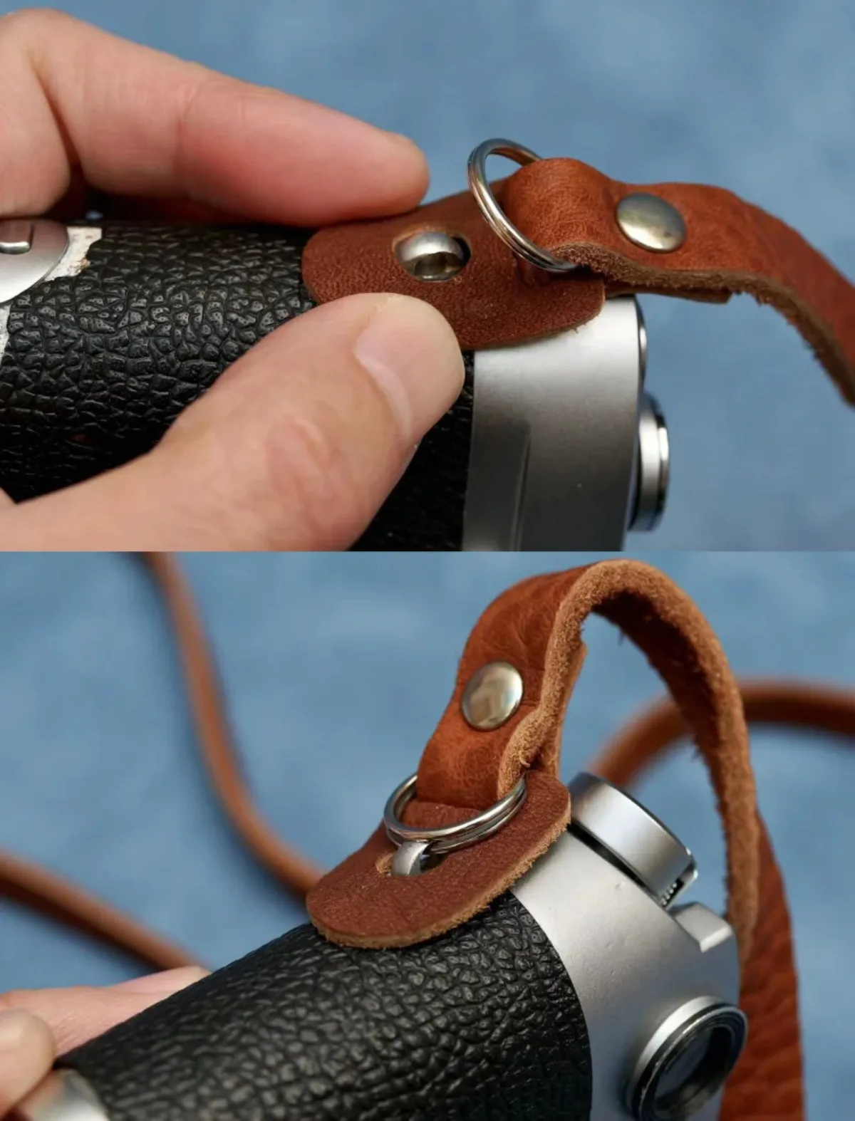 Echtes echtes Leder Kameratasche schützen Fall Abdeckung Basis Grip Gürtelband für Leica M1 M2 M3 M4 M6 M7 M8 M9 M0 M11 M240 D-lux7 SL