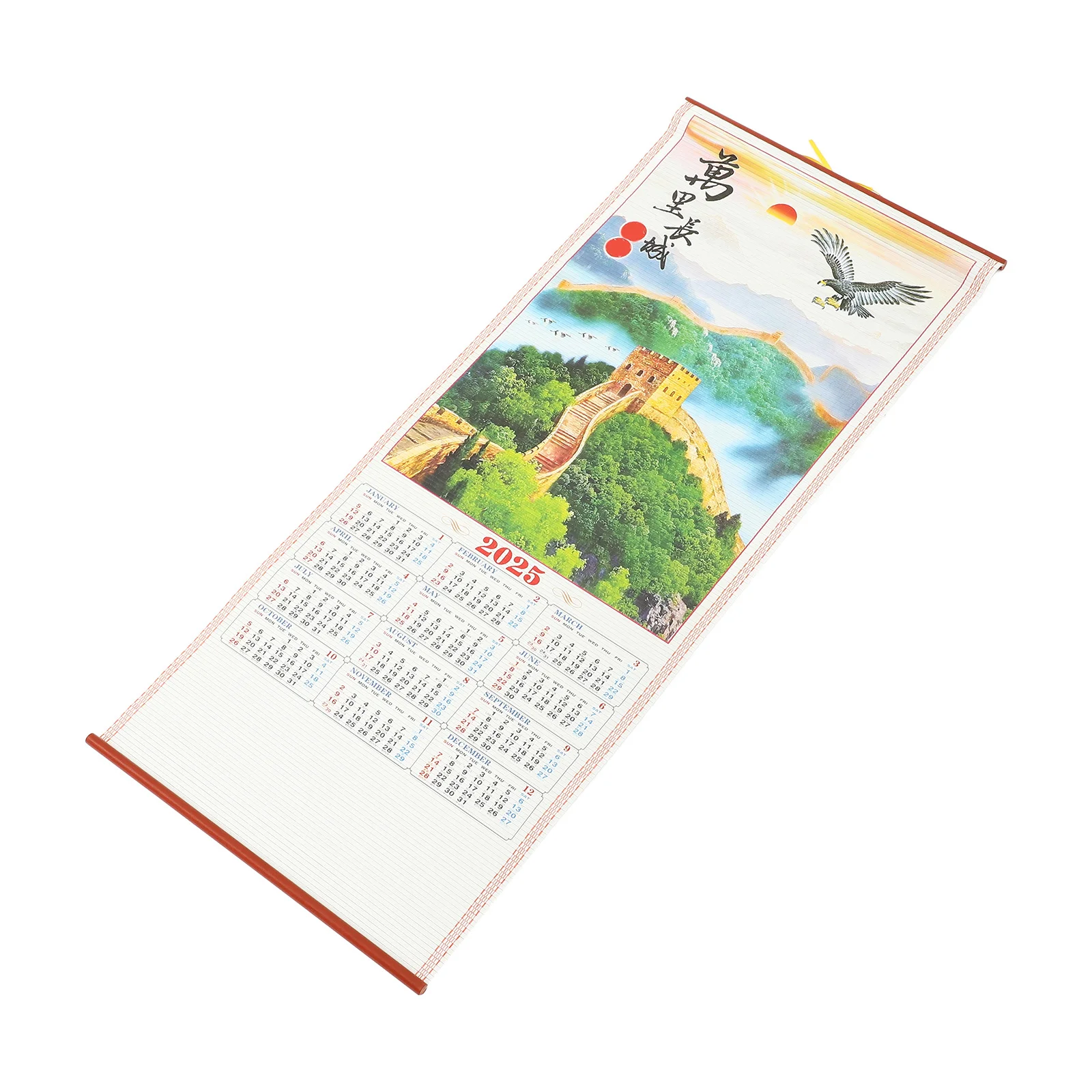 تقويم معلق 2025 السنة القمرية الصينية ثعبان جدار زخرفة واضح مطبوعة التقويم الشهري عطلة ديكور غرفة مكتب المنزل #1